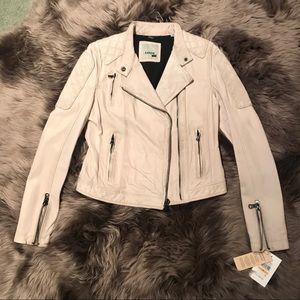 Levi’s Quilted Shoulder Leather Moto Jacket